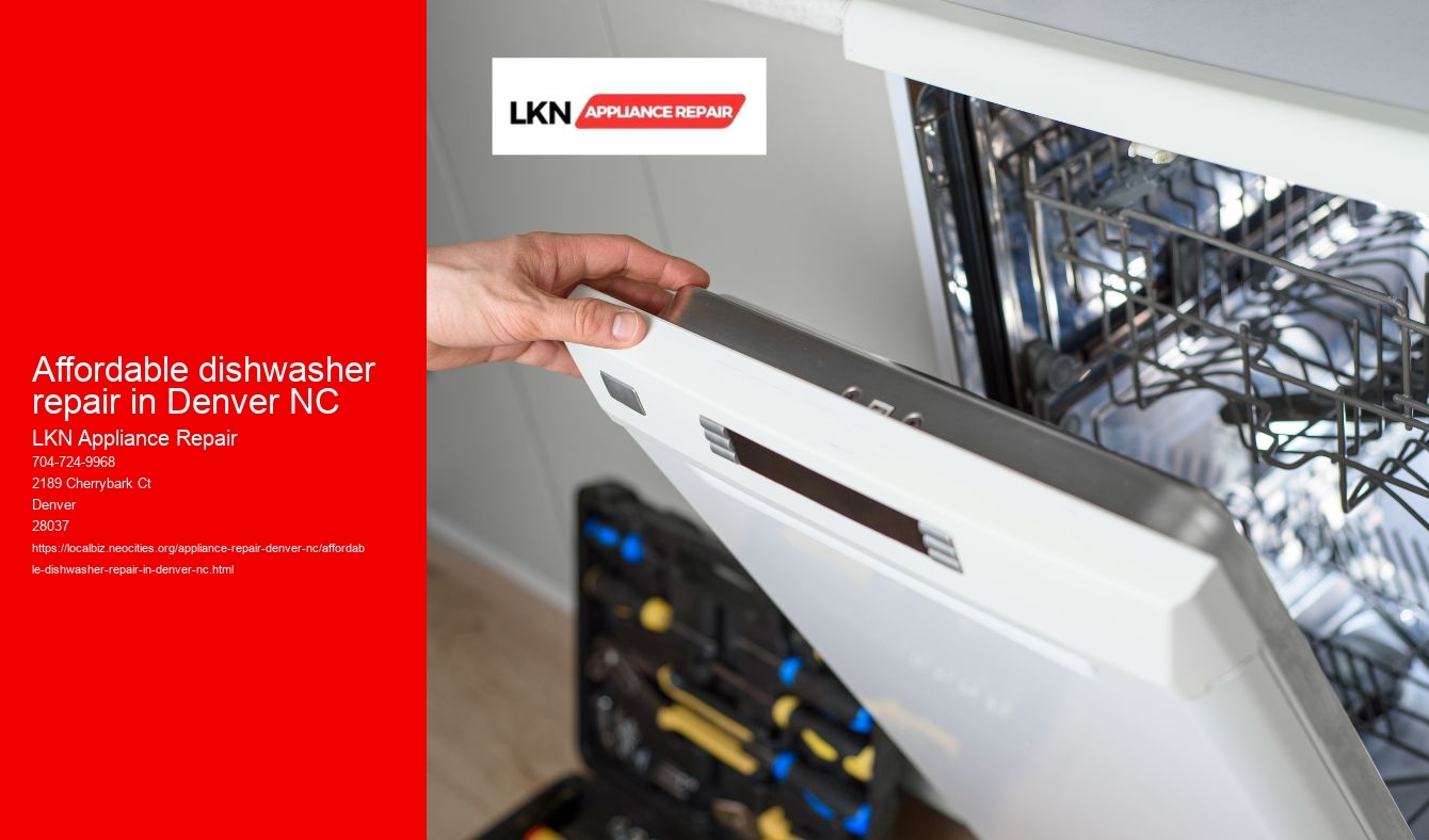 Affordable dishwasher repair in Denver NC
