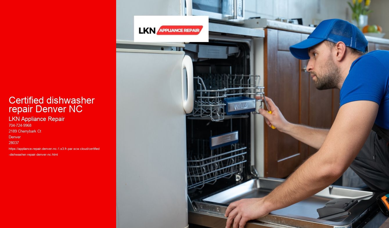 Certified dishwasher repair Denver NC