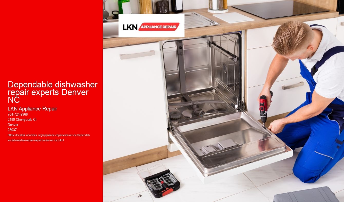 Dependable dishwasher repair experts Denver NC
