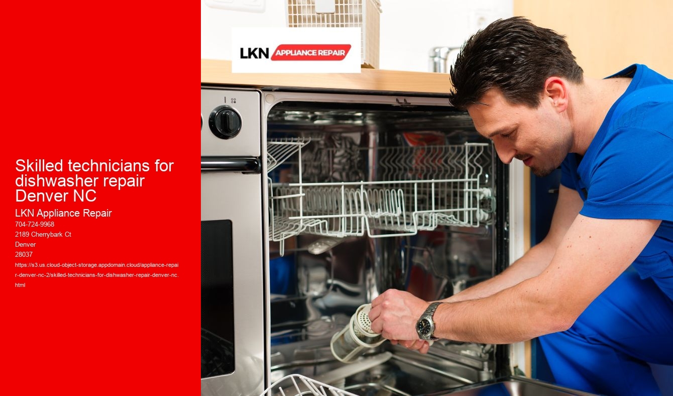 Skilled technicians for dishwasher repair Denver NC